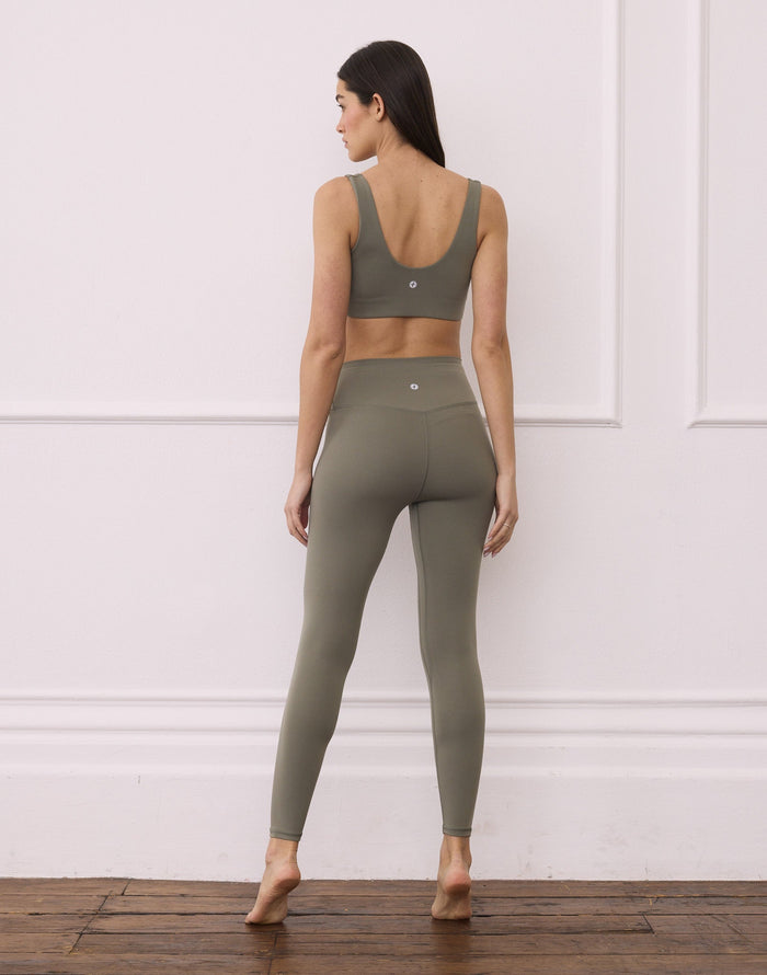 Day Kind Twist Bra in Olive