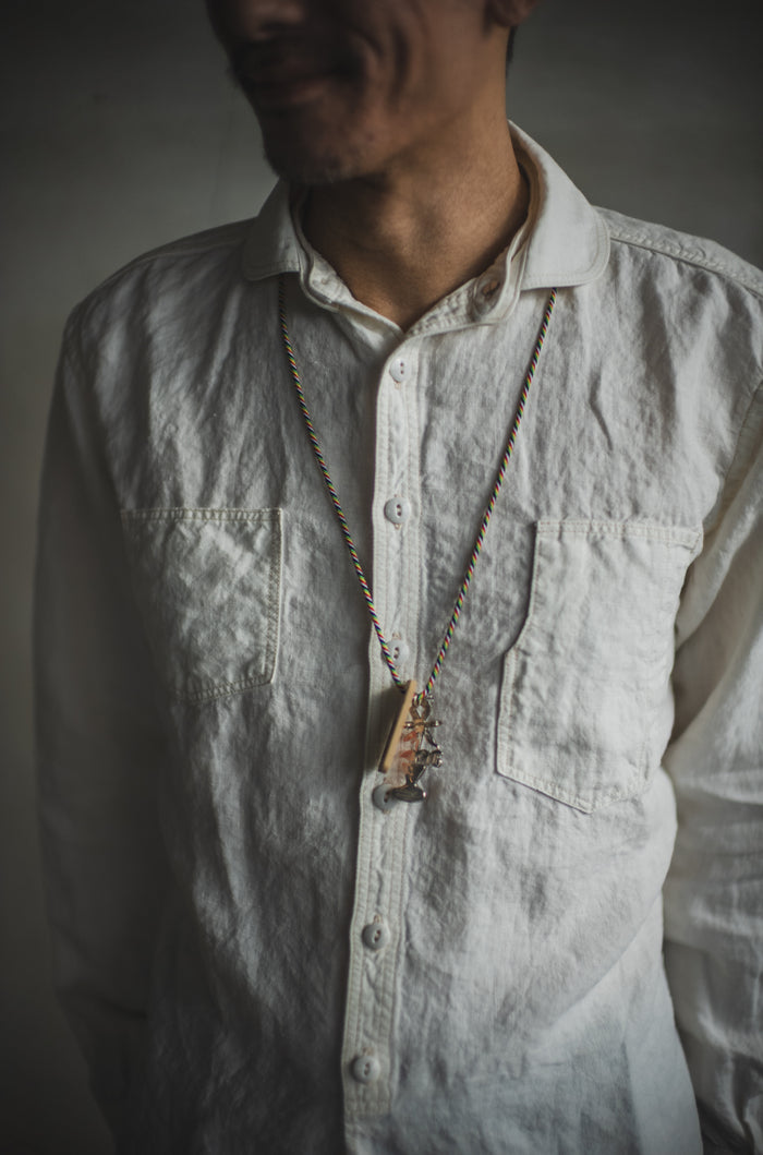 Detachable Collar Work Shirt