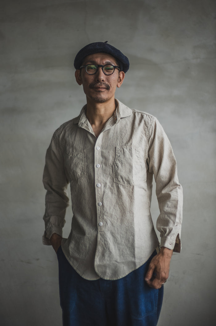 Detachable Collar Work Shirt
