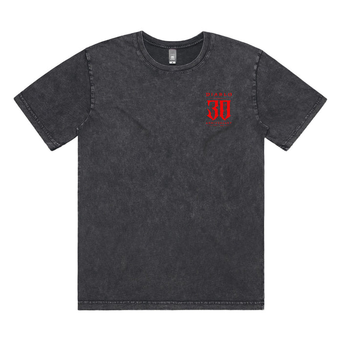 Diablo 30th Anniversary Grey T-Shirt - Front View
