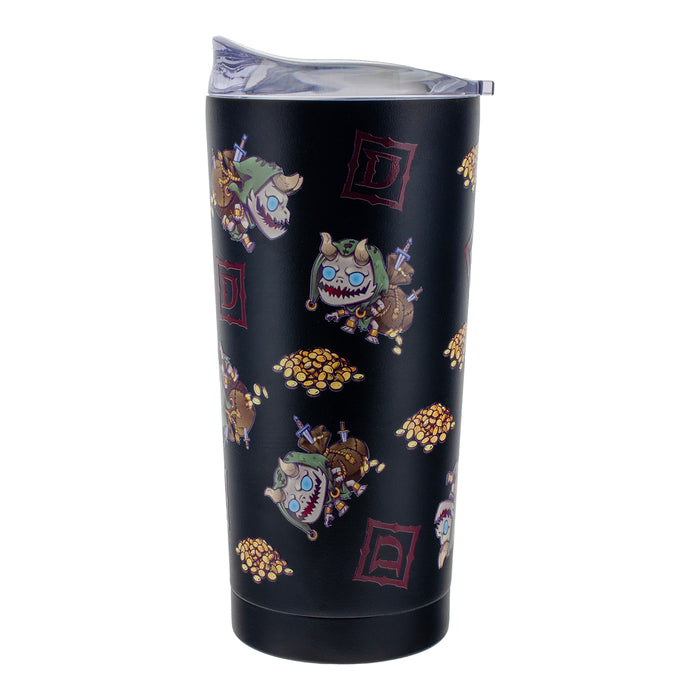 Diablo Cute But Deadly Treasure Goblin 20oz Tumbler - Side View