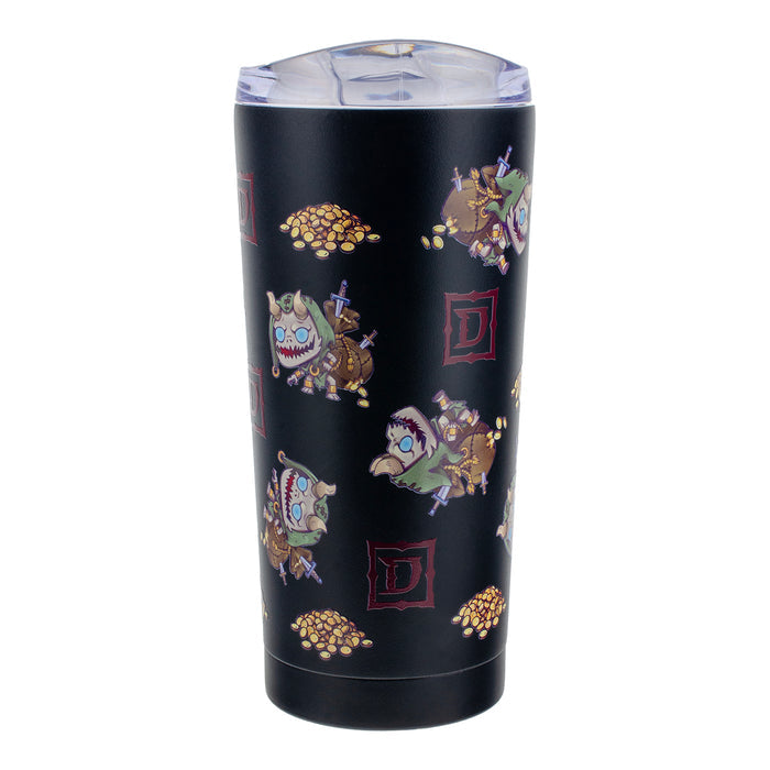 Diablo Cute But Deadly Treasure Goblin 20oz Tumbler - Back View