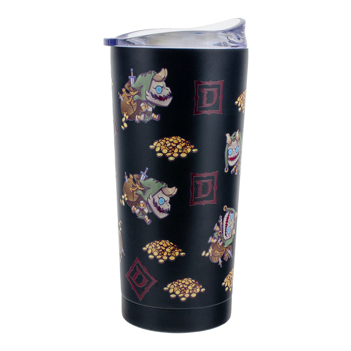 Diablo Cute But Deadly Treasure Goblin 20oz Tumbler - Side View