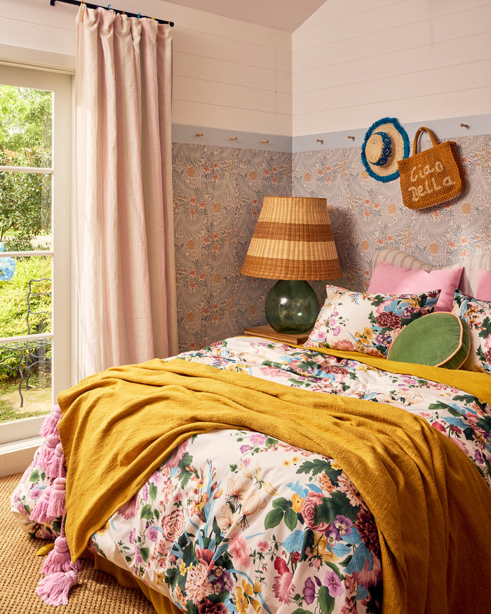 Dijon Rose Tassel Throw
