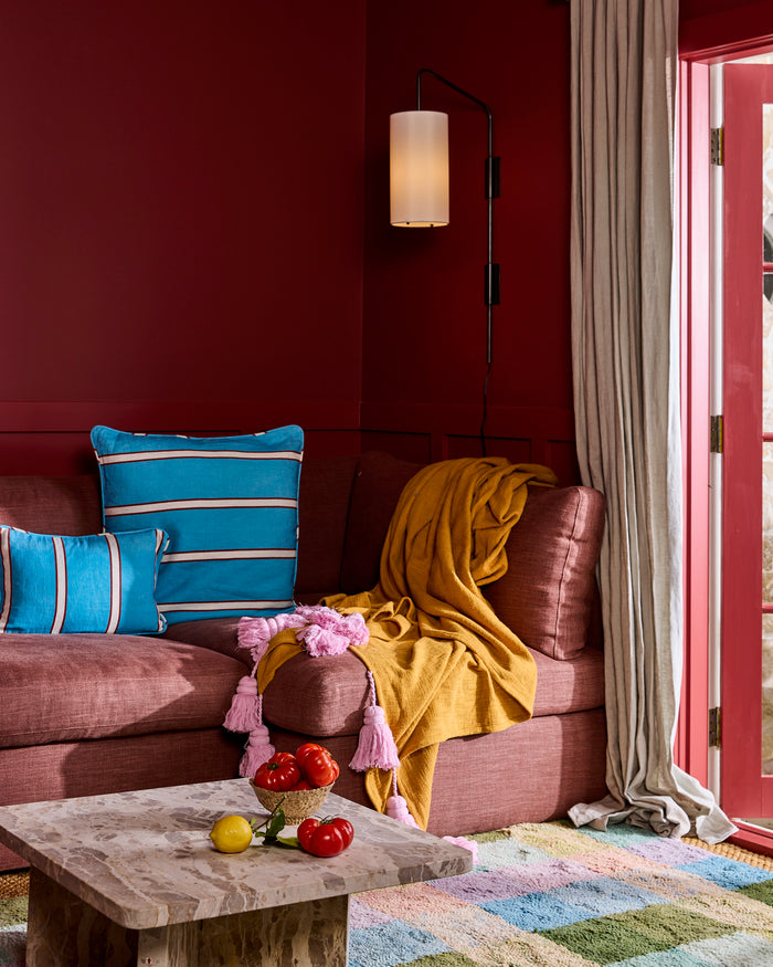 Dijon Rose Tassel Throw