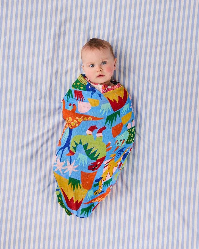 Dinosaur Roar Bamboo Swaddle