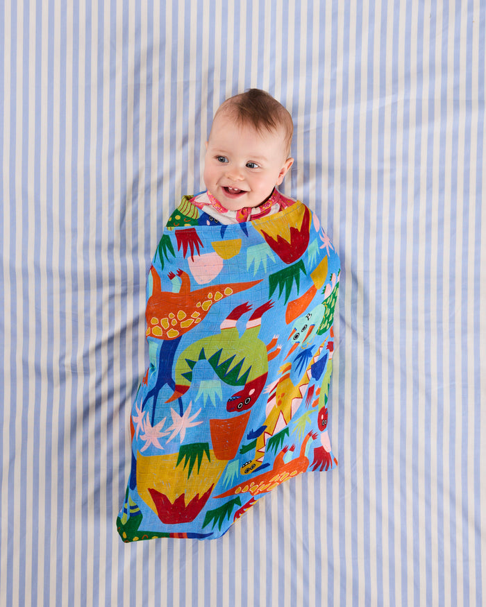 Dinosaur Roar Bamboo Swaddle