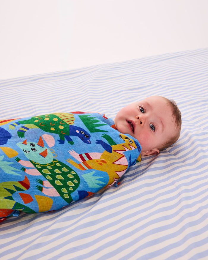 Dinosaur Roar Bamboo Swaddle
