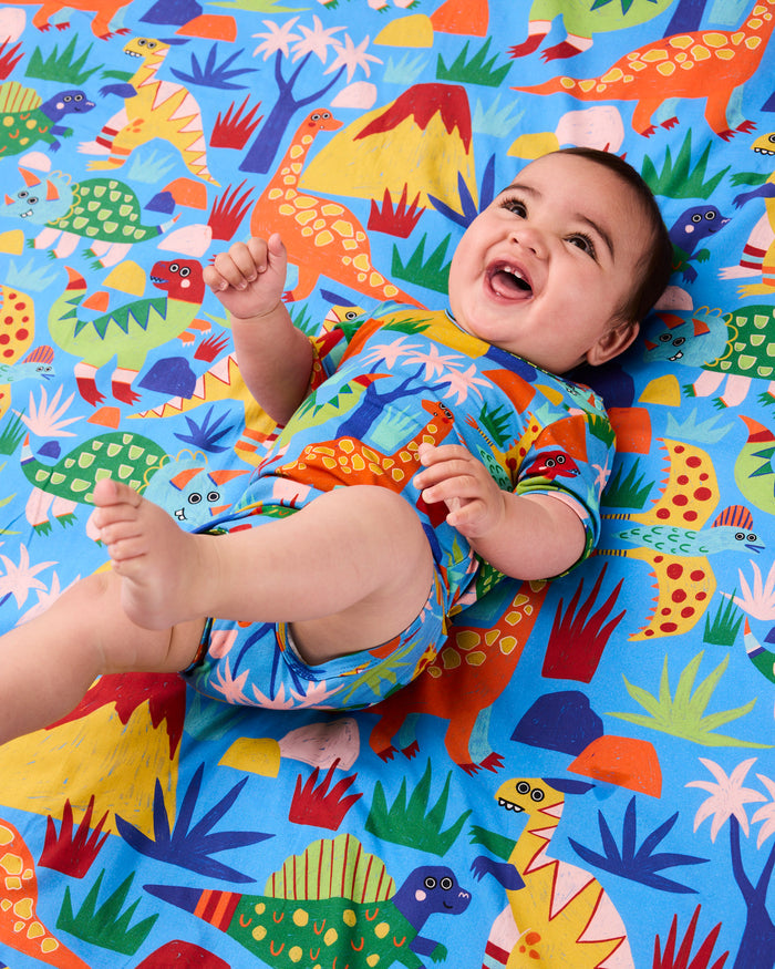 Dinosaur Roar Organic Cotton Baby Fitted Sheet