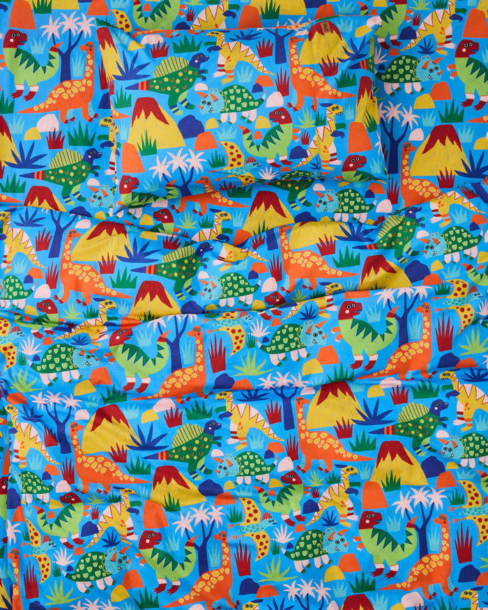 Dinosaur Roar Organic Cotton Fitted Sheet