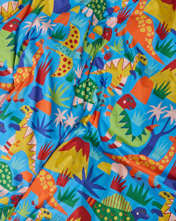Dinosaur Roar Organic Cotton Fitted Sheet