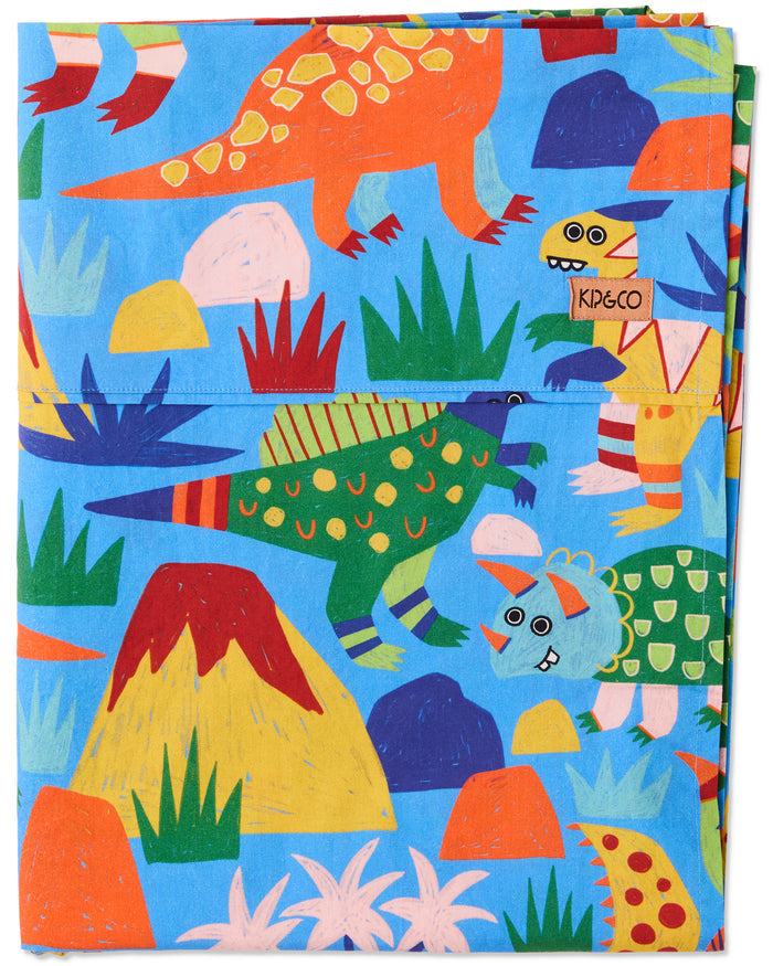 Dinosaur Roar Organic Cotton Flat Sheet