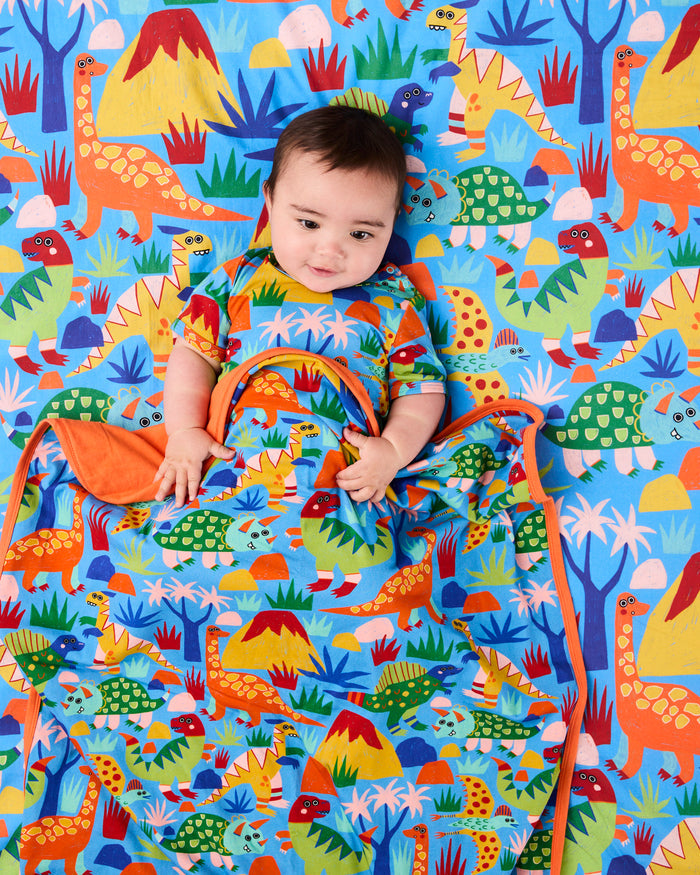 Dinosaur Roar Organic Cotton Snuggle Blanket
