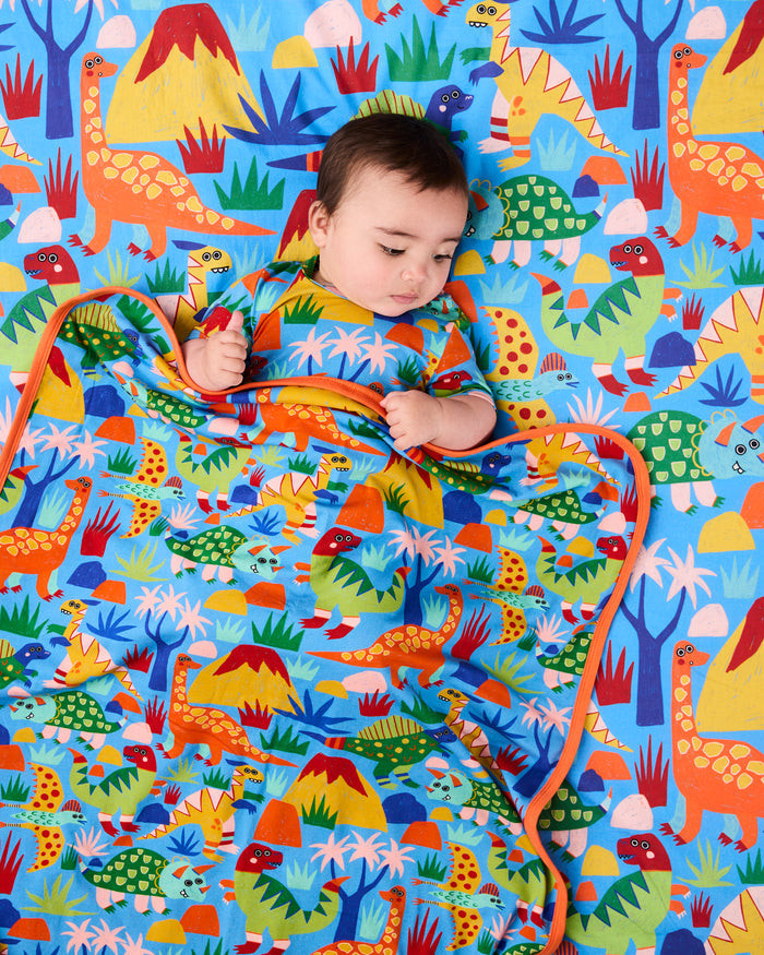 Dinosaur Roar Organic Cotton Snuggle Blanket