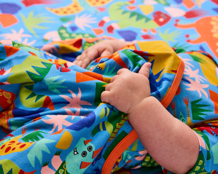 Dinosaur Roar Organic Cotton Snuggle Blanket