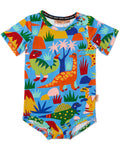 Dinosaur Roar Organic Short Sleeve Romper