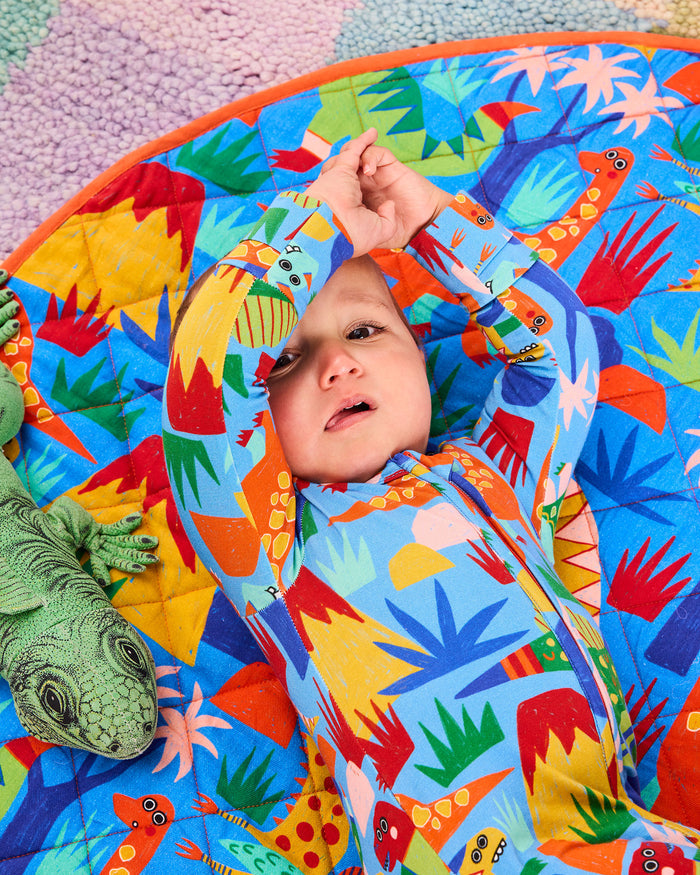 Dinosaur Roar Quilted Baby Play Mat