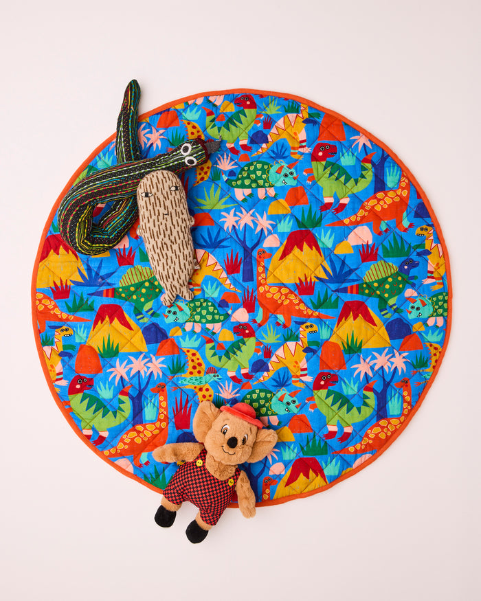 Dinosaur Roar Quilted Baby Play Mat