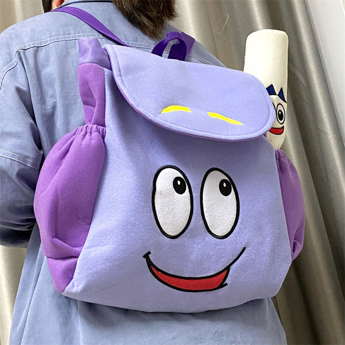 Dora Backpack with map Purple