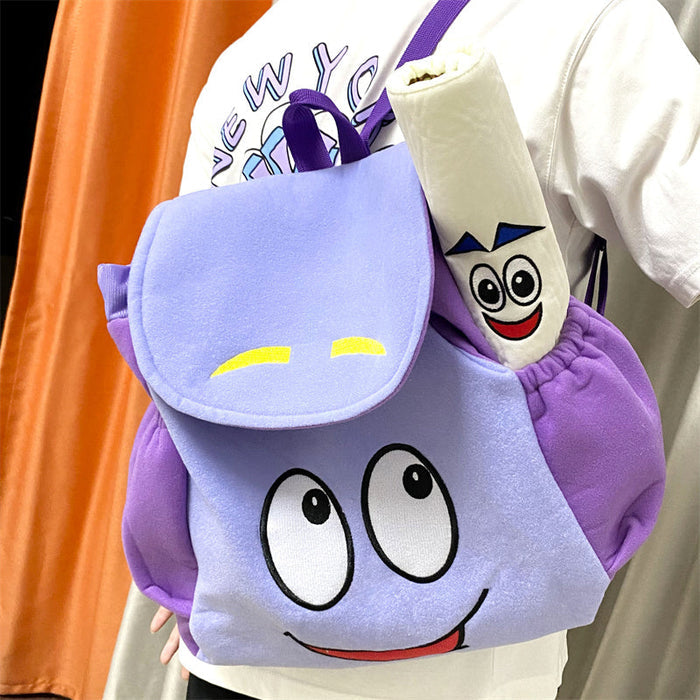 Dora Backpack with map Purple