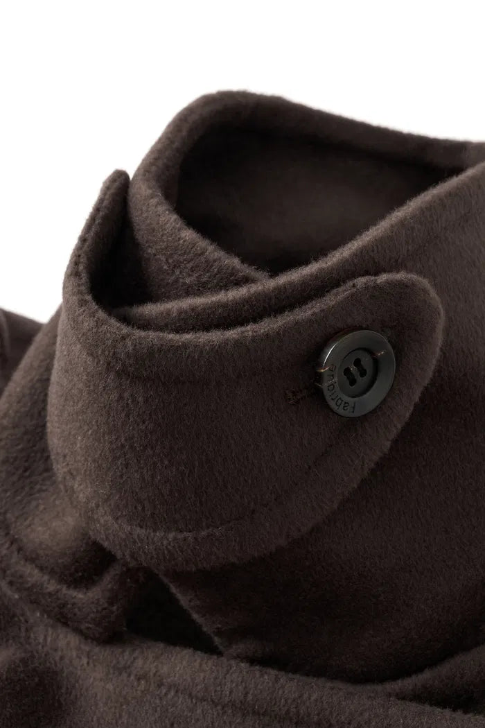 Double Breasted Long Coat in Double Face Merino Cashmere