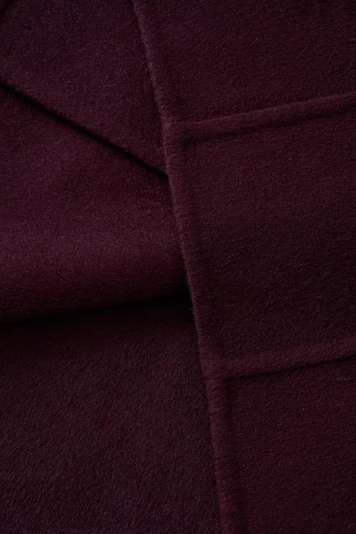 Double Faced Cocoon Coat in Merino Wool