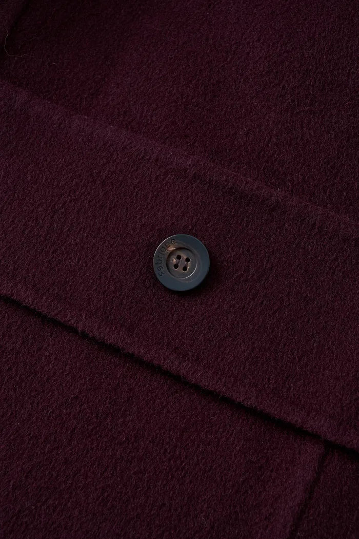 Double Faced Cocoon Coat in Merino Wool