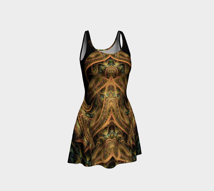 Dragon's Lair Fitted Flare Dress