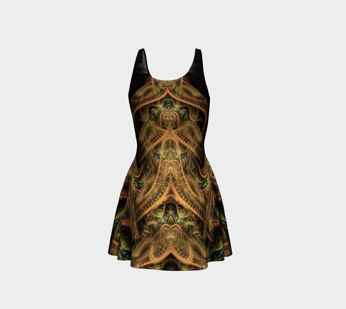 Dragon's Lair Fitted Flare Dress