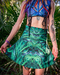 Dragon's Lair High Waist Flare Skirt