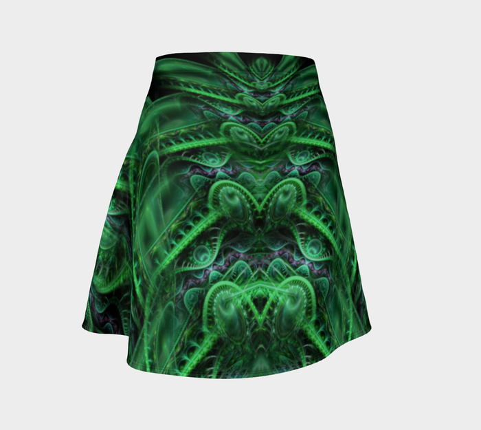Dragon's Lair High Waist Flare Skirt