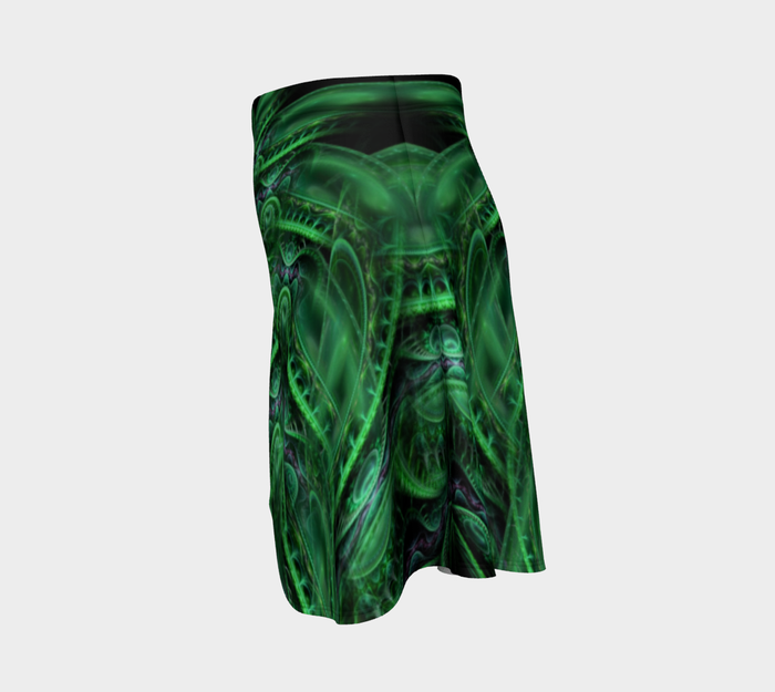 Dragon's Lair High Waist Flare Skirt