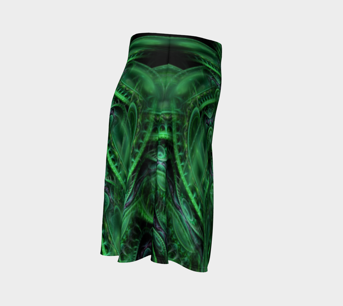 Dragon's Lair High Waist Flare Skirt
