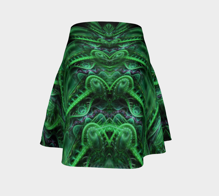 Dragon's Lair High Waist Flare Skirt