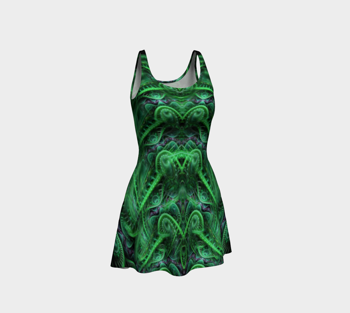 Dragon's Lair II Fitted Flare Dress