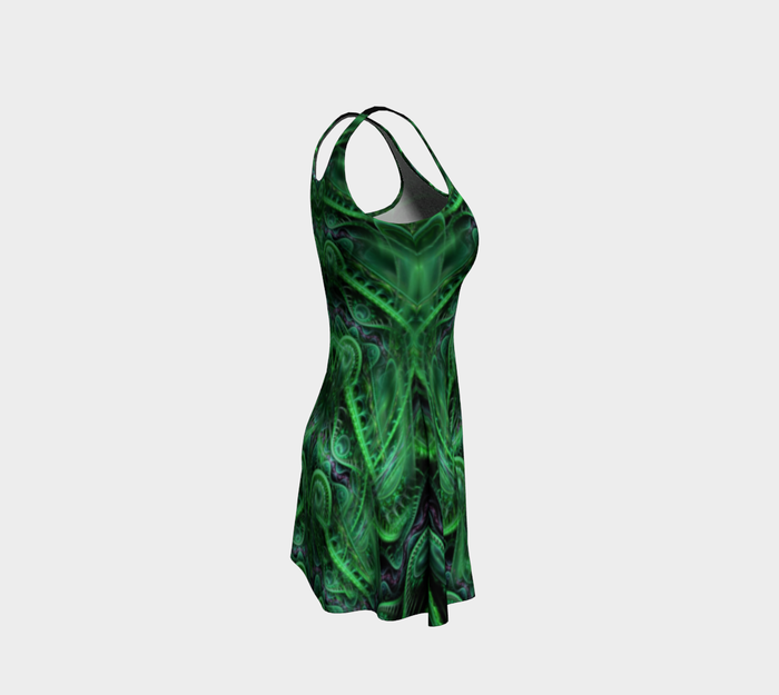 Dragon's Lair II Fitted Flare Dress