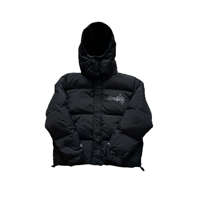 Drama Call Detachable Puffer Black