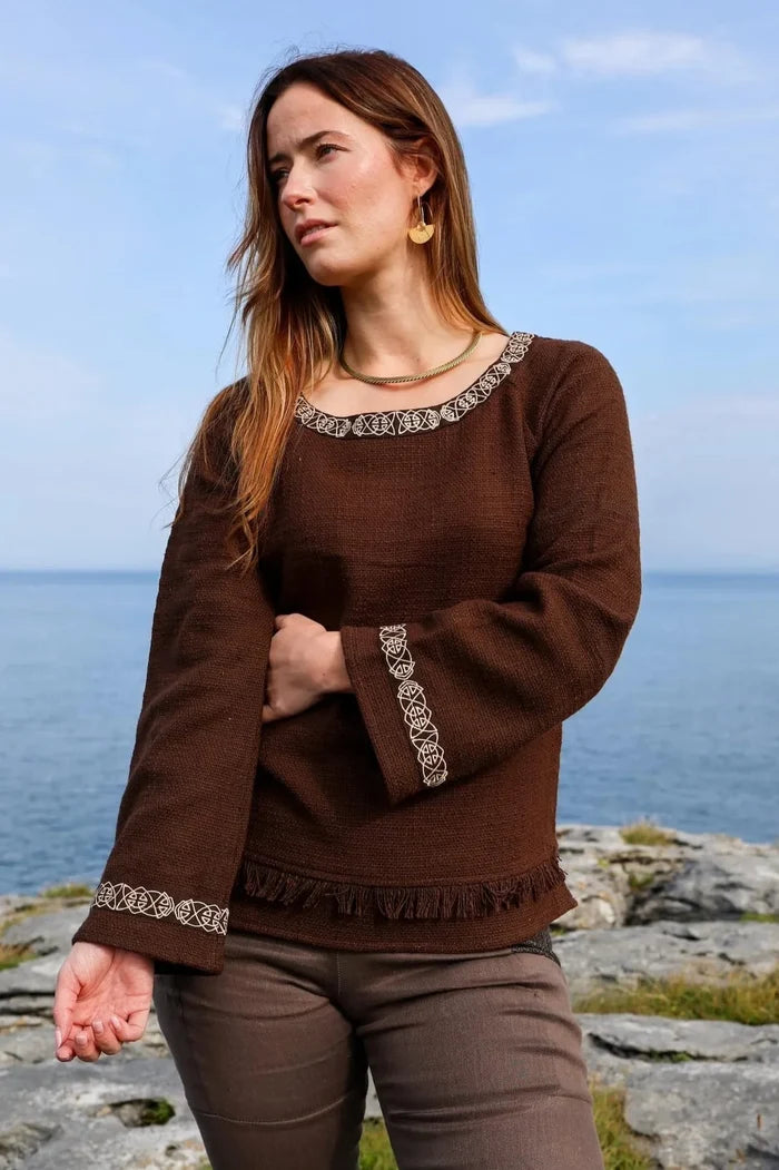 Celtic Fusion Design, Irish-designed folklore-inspired clothing created with a focus on sustainability, natural textures, and