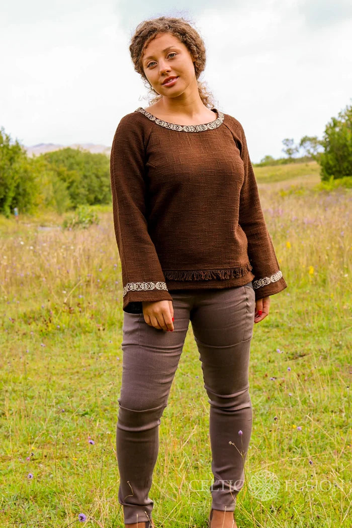 Celtic Fusion Design, Irish-designed folklore-inspired clothing created with a focus on sustainability, natural textures, and