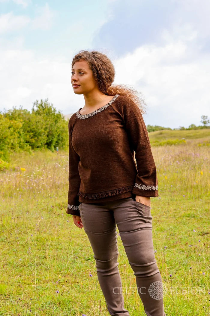 Celtic Fusion Design, Irish-designed folklore-inspired clothing created with a focus on sustainability, natural textures, and