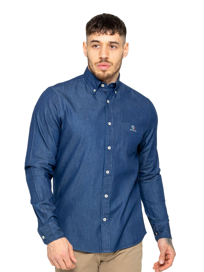 MSH5 SHIRTS Enzo | Mens Regular Fit Denim Shirt (Copy) ENZO RAWDENIM