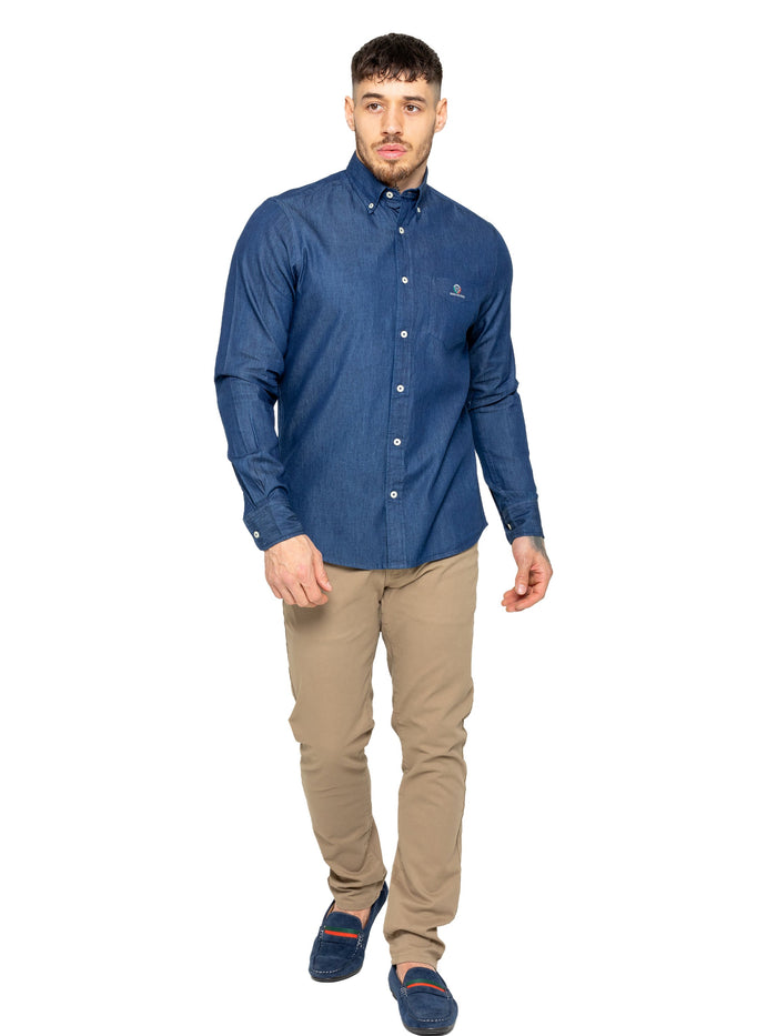 MSH5 SHIRTS Enzo | Mens Regular Fit Denim Shirt (Copy) ENZO RAWDENIM
