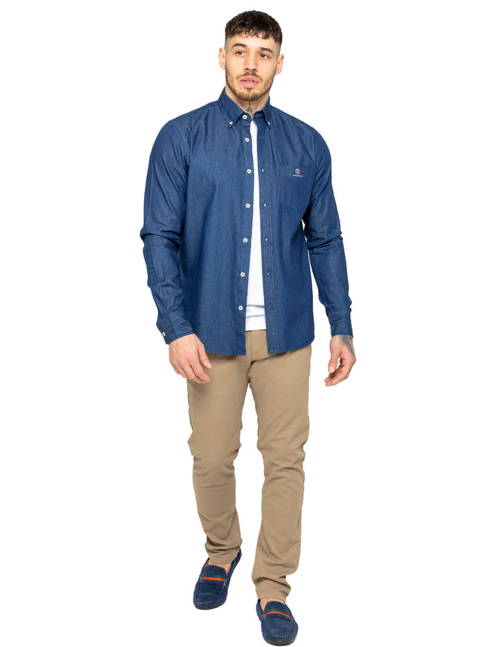 MSH5 SHIRTS Enzo | Mens Regular Fit Denim Shirt (Copy) ENZO RAWDENIM