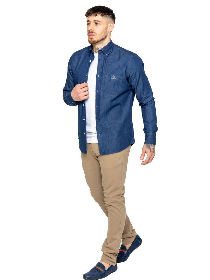 MSH5 SHIRTS Enzo | Mens Regular Fit Denim Shirt (Copy) ENZO RAWDENIM