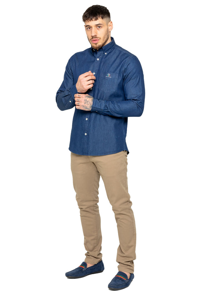MSH5 SHIRTS Enzo | Mens Regular Fit Denim Shirt (Copy) ENZO RAWDENIM