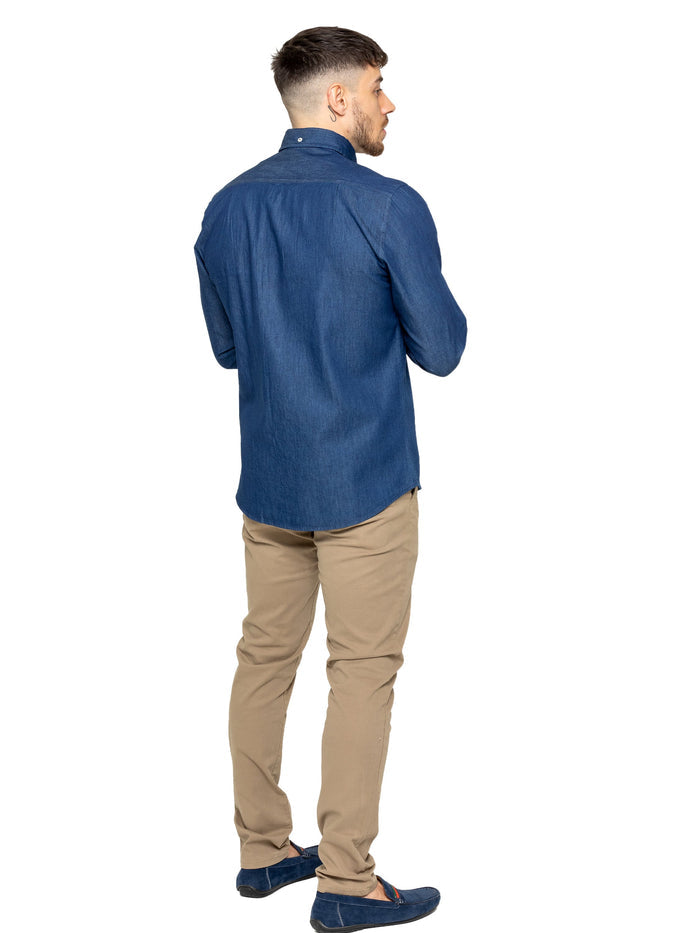 MSH5 SHIRTS Enzo | Mens Regular Fit Denim Shirt (Copy) ENZO RAWDENIM
