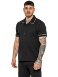 Enzo | Mens Short Sleeve Piping Shirt