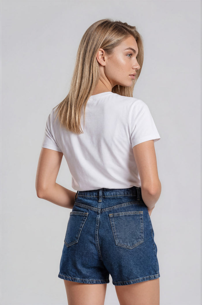 Erin Boyfriend Denim Shorts - Indigo