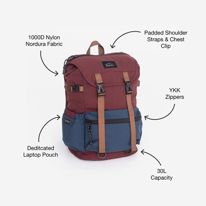 Escapade™ Backpack Burgundy