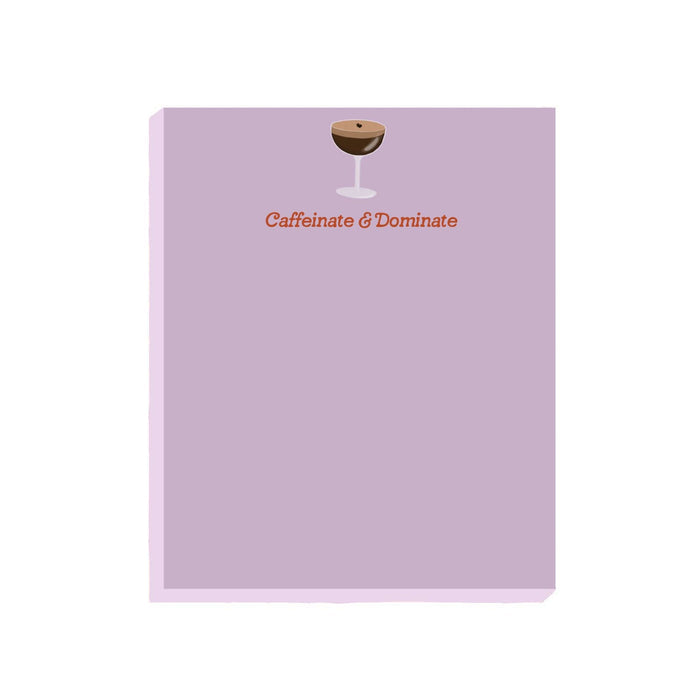 Espresso Martini Notepad - Caffeinate & Dominate